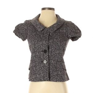 Theory Grey Short Sleeve Rarias/Tweedy Blazer Size 2